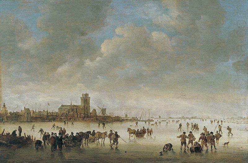 Jan van Goyen Winter Landscape With Figures On Ice china oil painting image